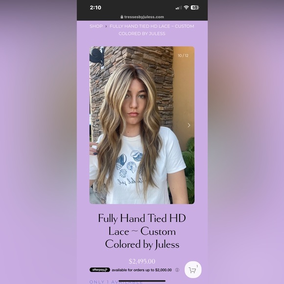 Tresses by Jules full handtied wig - Picture 5 of 13